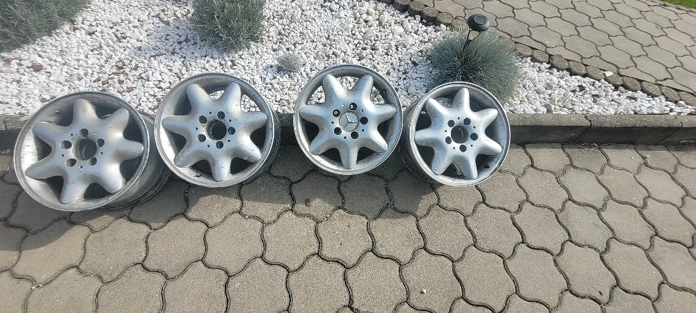 Set 4 Jante Aliaj Originale Mercedes-Benz 15" – 5x112 – Clasa C W203 / E W210