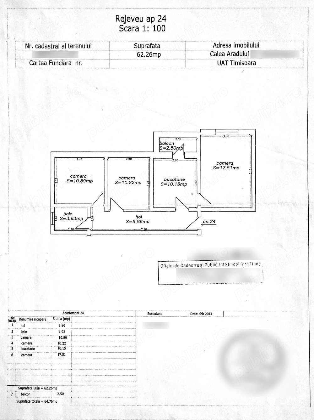 PROPRIETAR   Vând apartament 3 camere decomandat | Calea Aradului, Timișoara