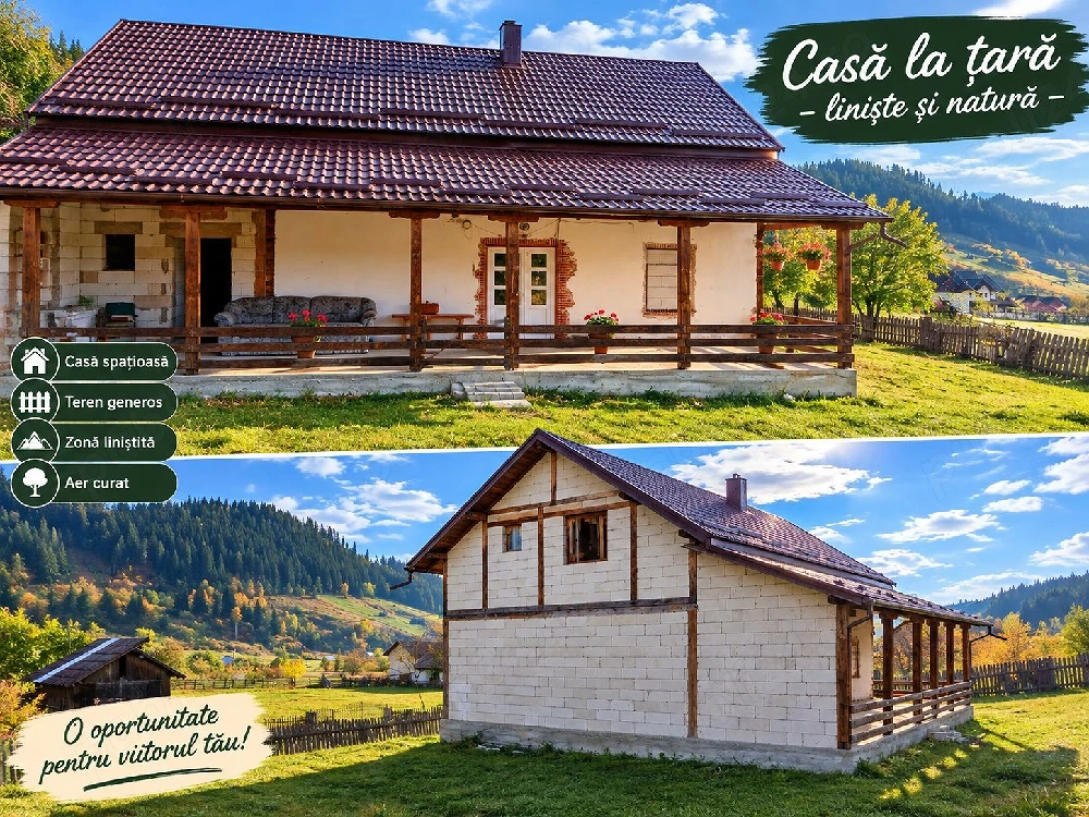 casa de vanzare comuna breaza de sus judetul suceava casa are teren de 15.000m mai multe delatii la 