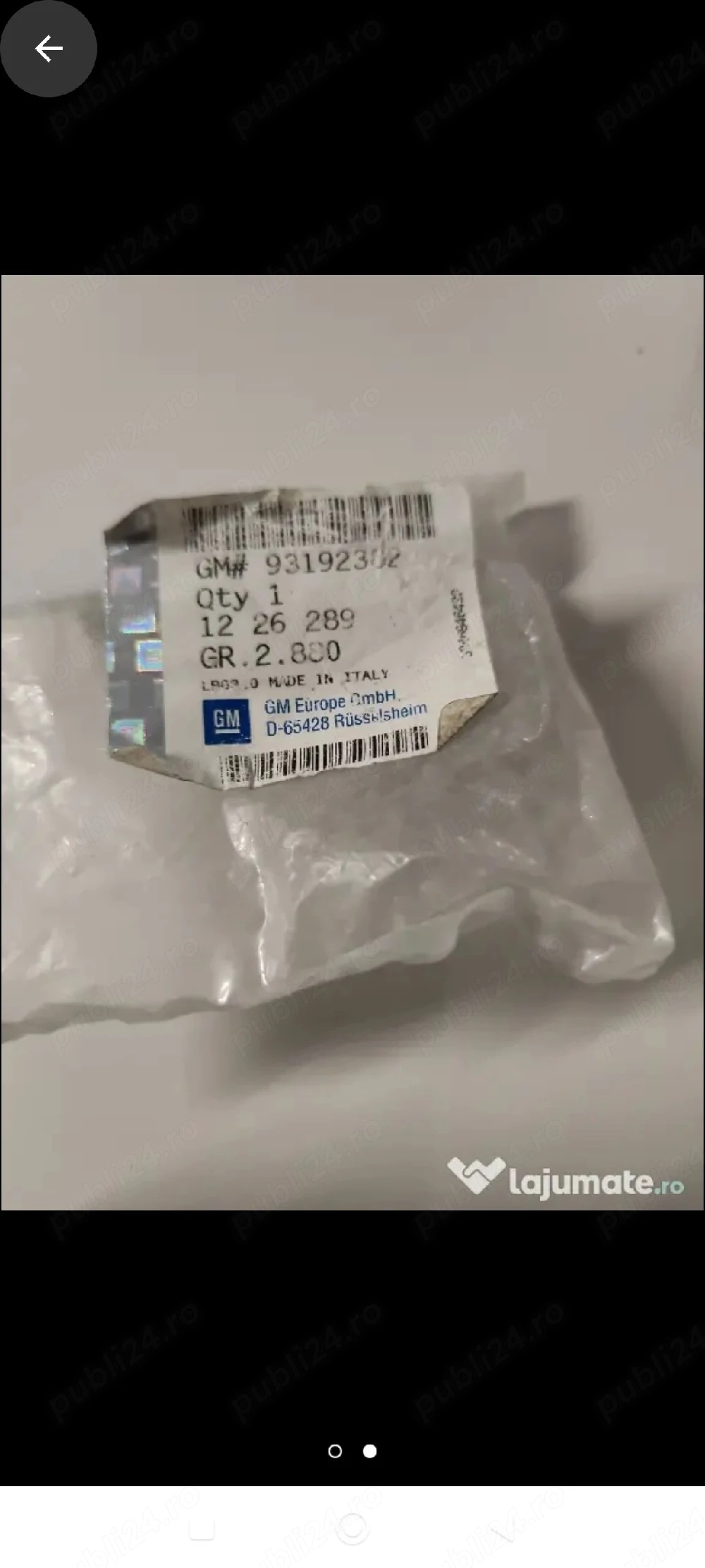 Semnalizare laterala Indicator luminos intermitent 93192382 Opel Vectra C Signum