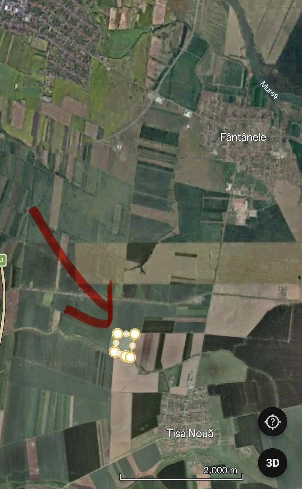 Teren Agricol 10 hectare compact Fantanele Tisa Noua - 10900 euro pe HA