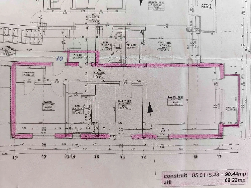 Proprietar vând : Apartament 3 camere, 70 mp utili+ balcon - Dumbrăvița (zona Kaufland str.Varsovia.