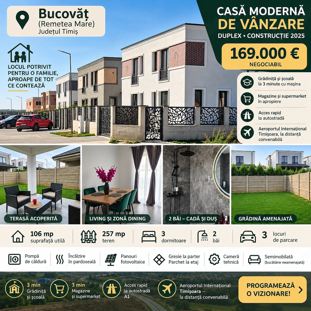 Casa moderna pentru familie in Bucovat
