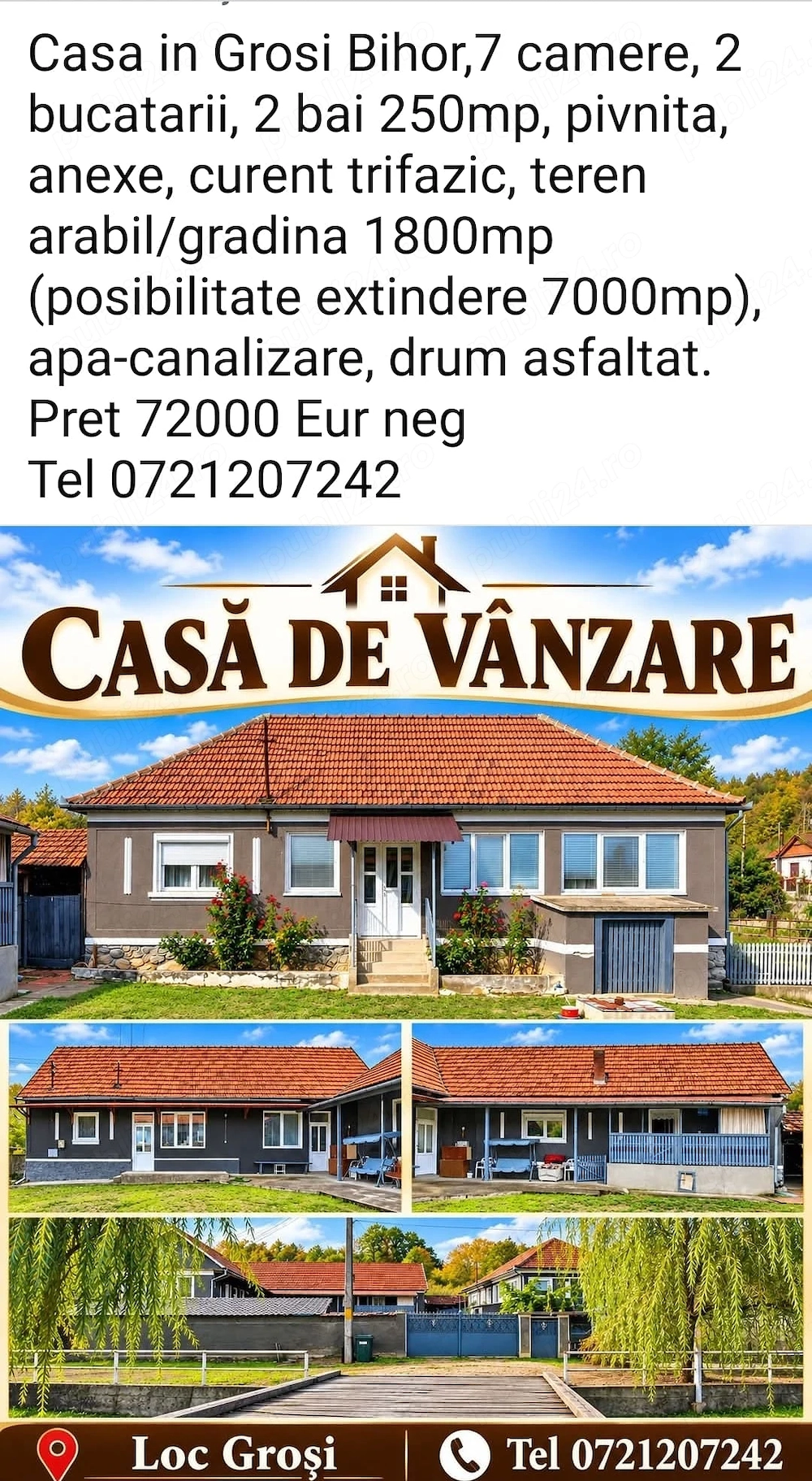 Casa de vanzare Grosi Bihor