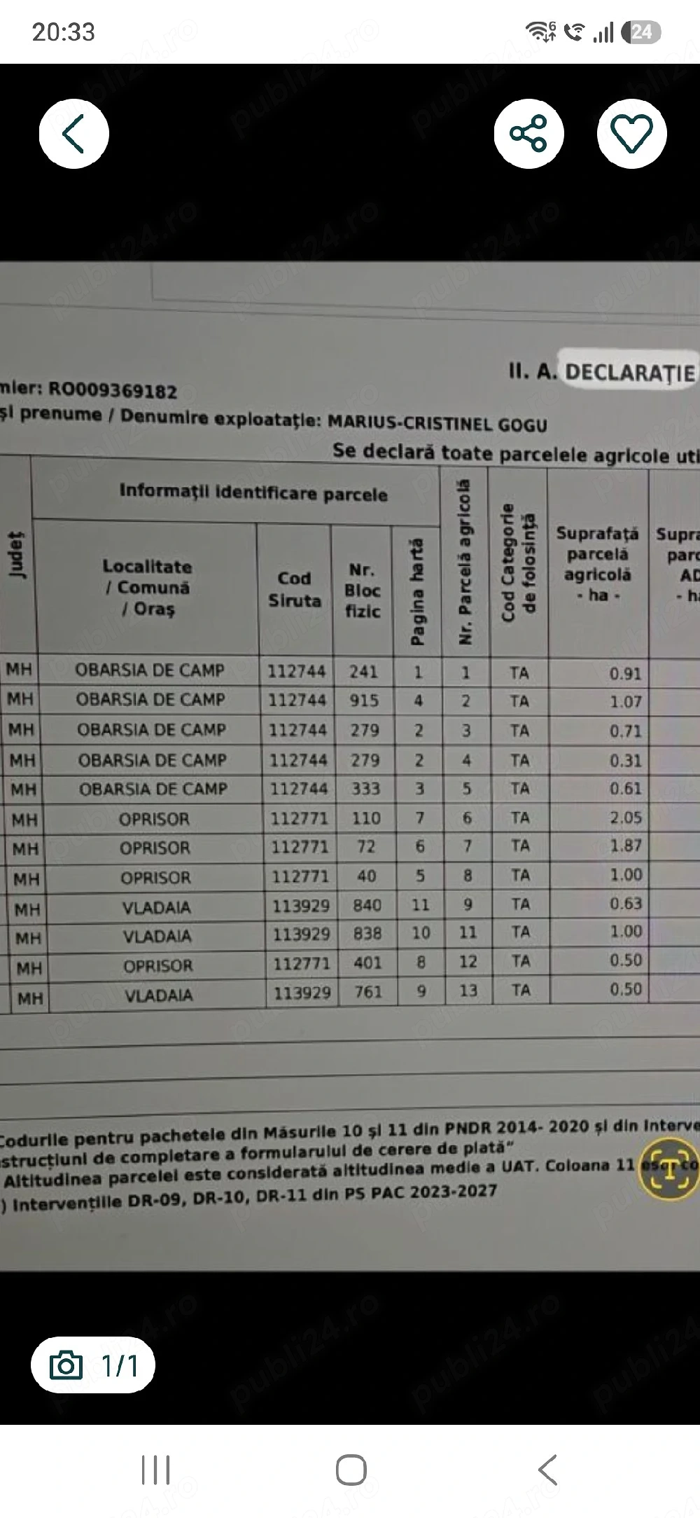 Vând terenuri agricole arabile   Mehedinți