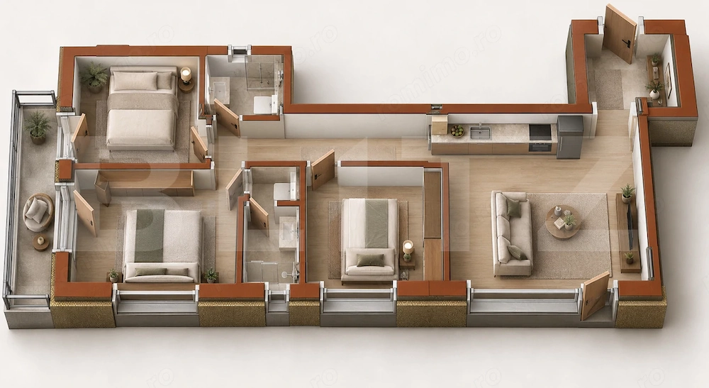 Apartament cu 4 camere | 81 mp | Construcție nouă | Predare iunie 2027
