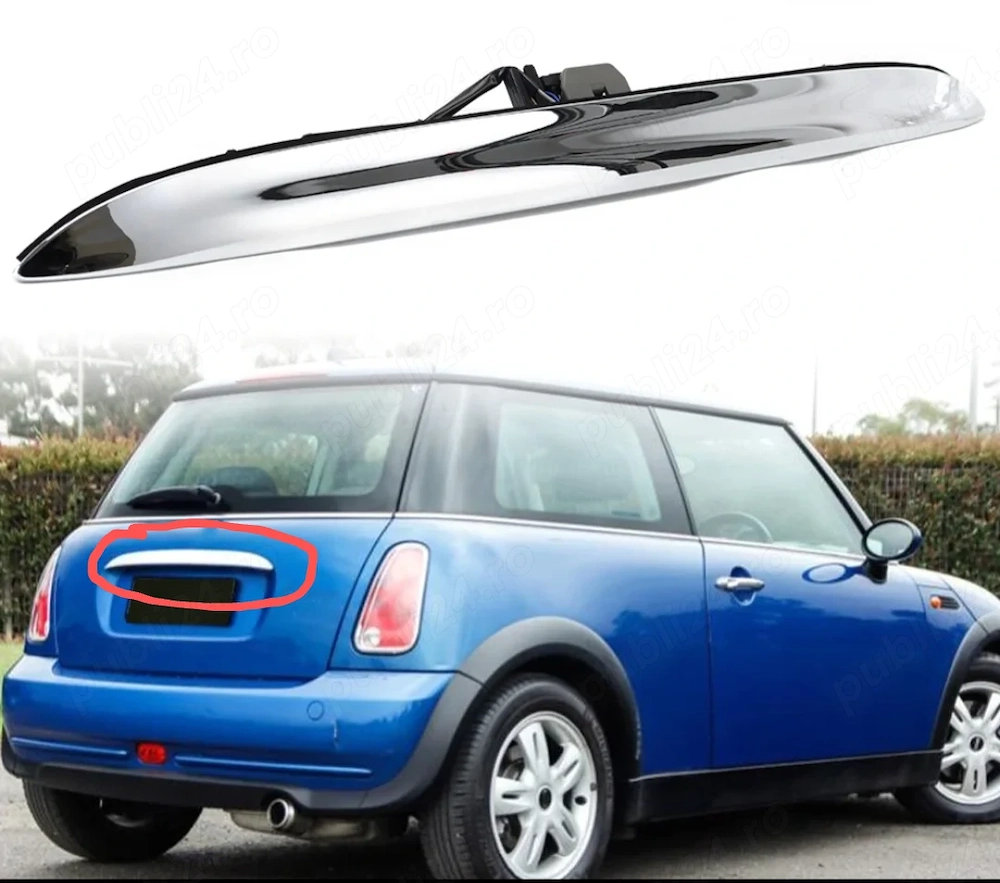 Maner cromat buton deschidere haion Mini Cooper R50 R52 R53 R55 R56