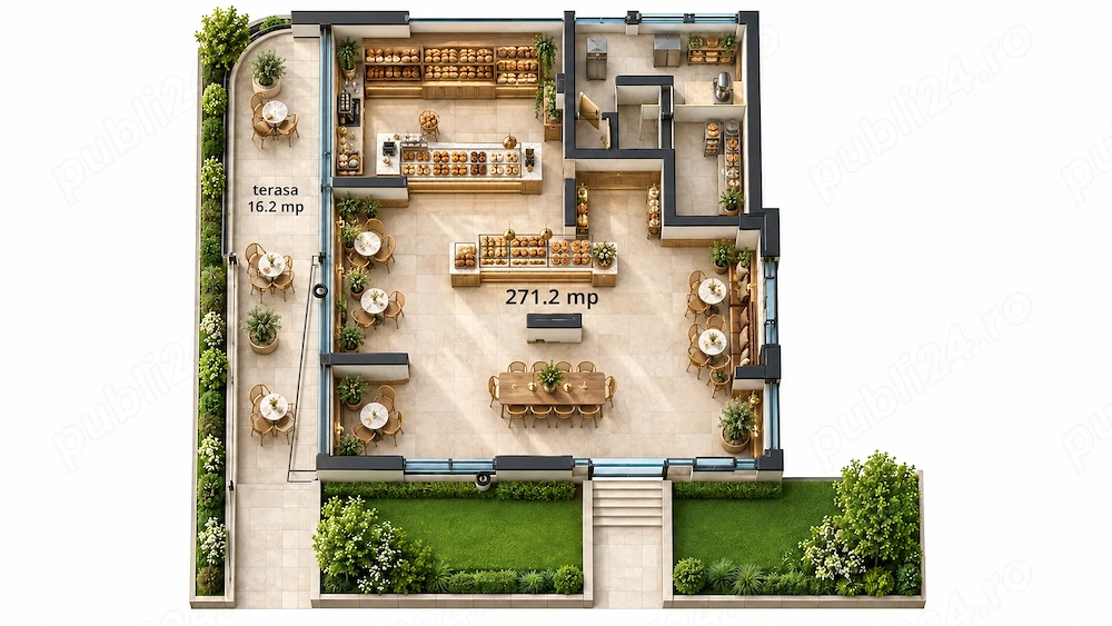 Spațiu comercial premium sau birou de închiriat | Șoseaua București Nord, Pipera Voluntari