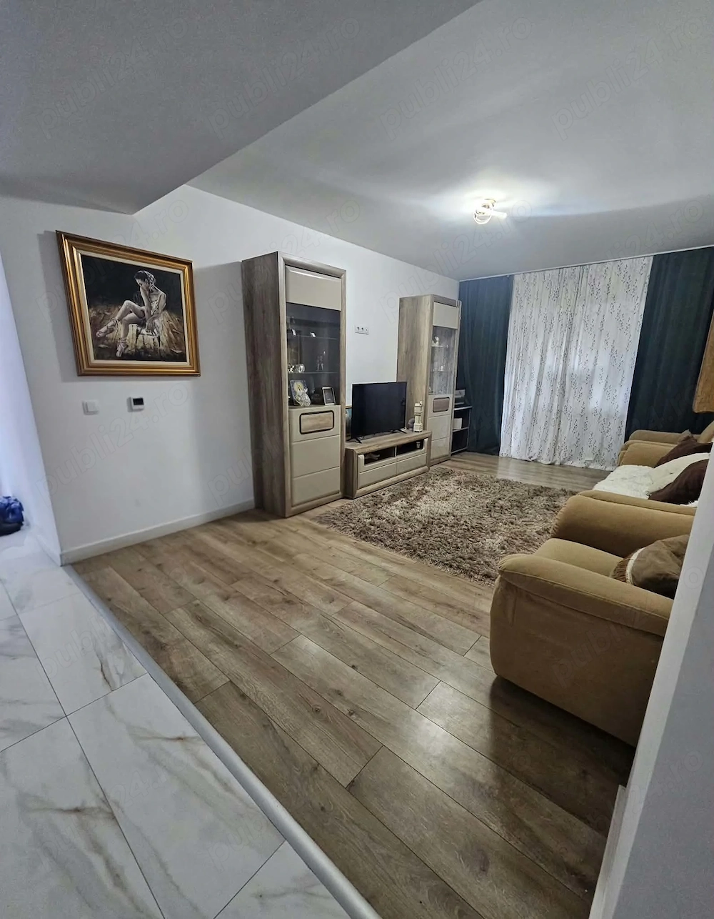 Vând apartament spațios mobilat și utilat, încălzire în pardoseală 