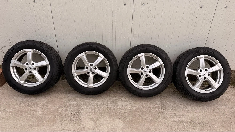 Jante Audi 5x112 R17 + anvelope iarna Bridgestone Blizzak 225 60 17