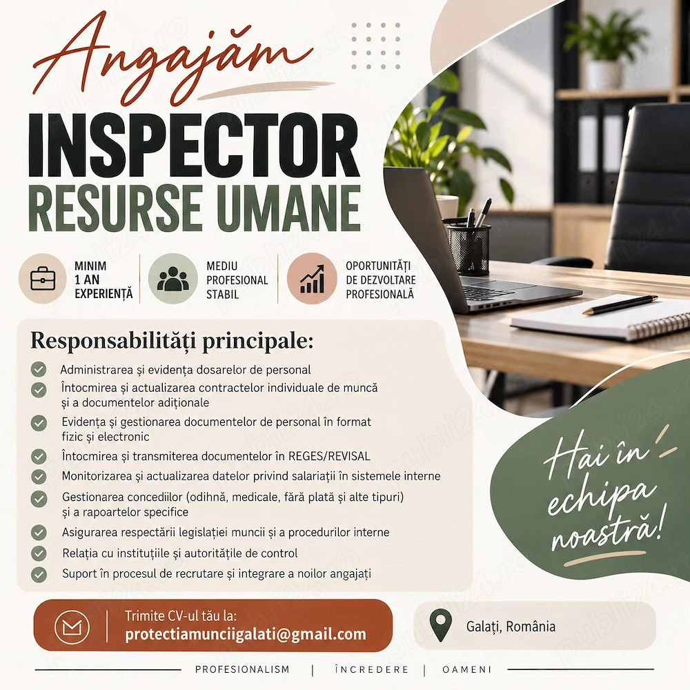 Inspector resurse umane 