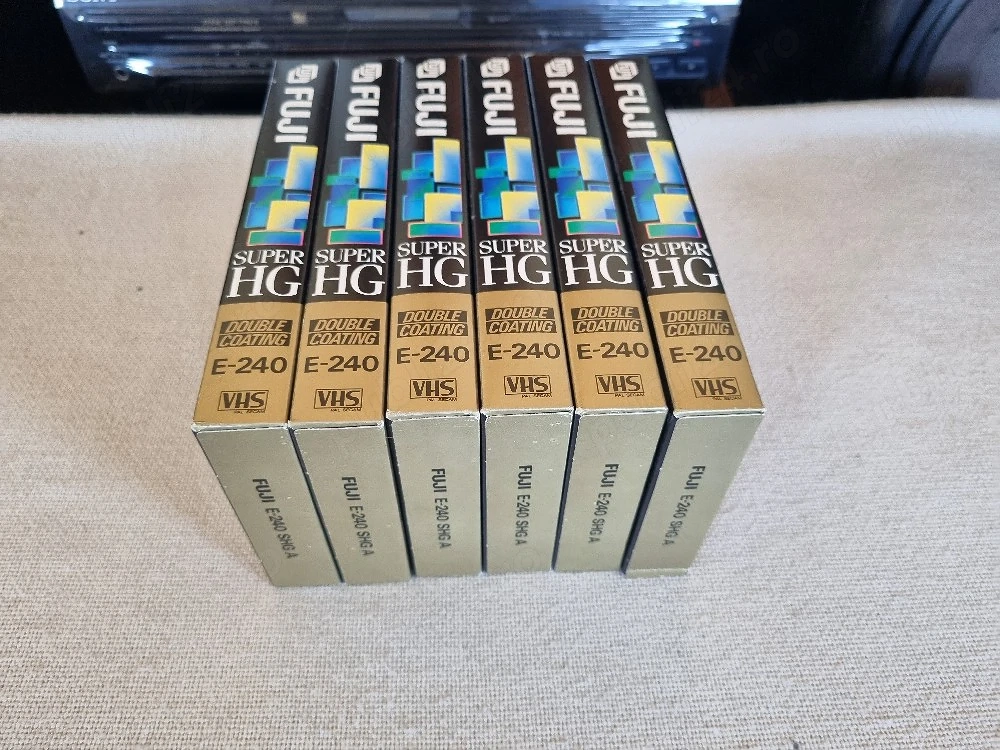 Pachet 6 buc Casete Video Fuji. Perfecta stare. 