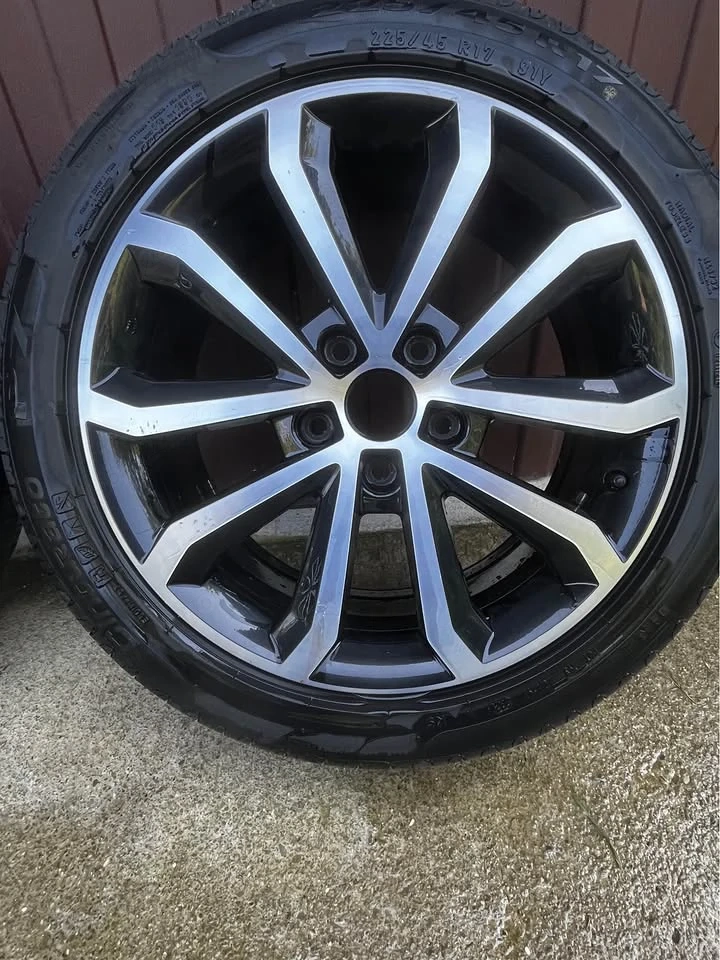 Jante originale Skoda VW 17” 5x112 anvelope noi 225x45x17