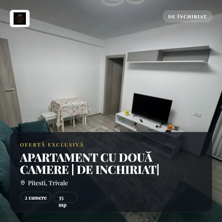 APARTAMENT CU DOUĂ CAMERE | DE INCHIRIAT| TRIVALE CITY |