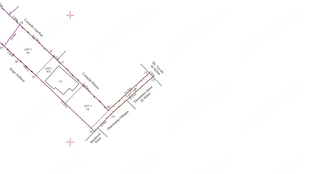 Proprietar, vand teren cu casa P, batraneasca, Str.Trivale, Pitesti