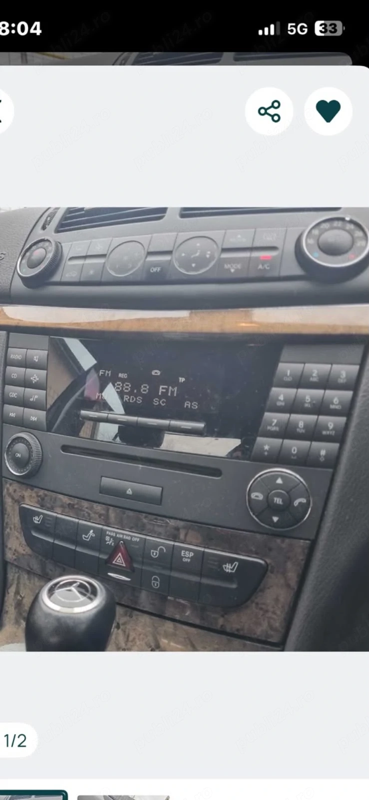 Radio cd Mercedes w211