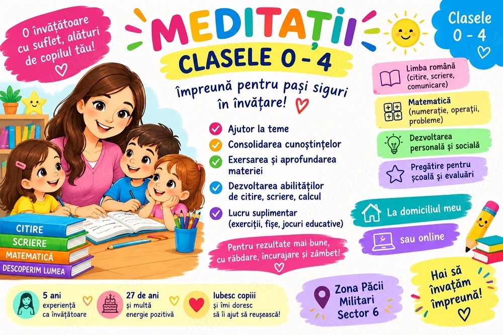 Ajutor la teme clasele 0-4