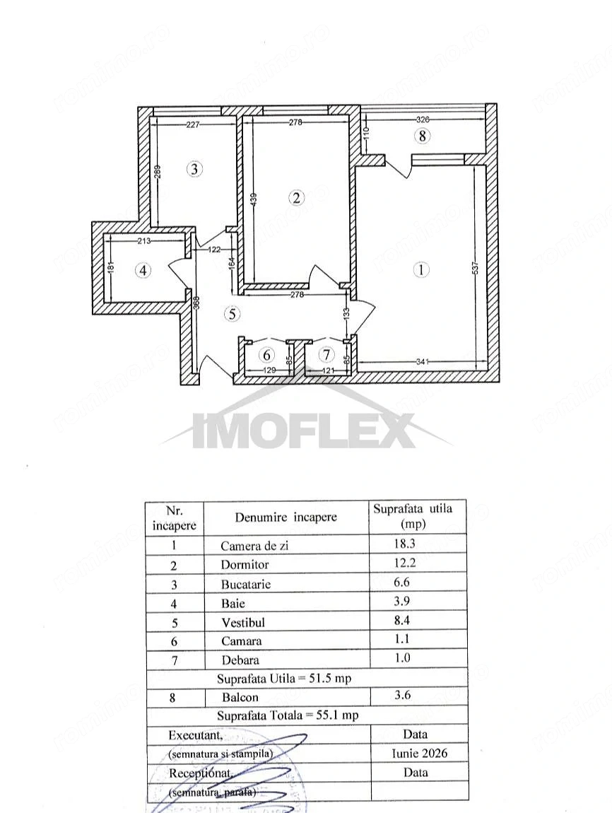 Apartament cu 2 camere de v #226;nzare – Tineretului