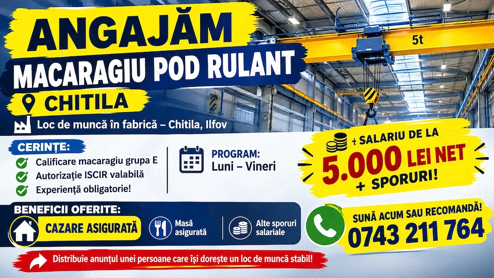 Macaragiu pod rulant - Fabrica Chitila