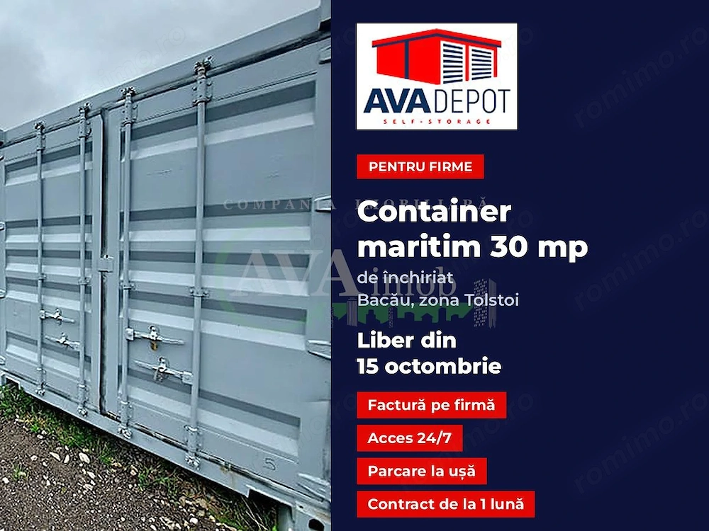 Spatiu de depozitare de inchiriat