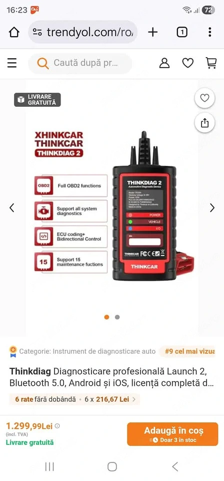 Thinkcar Thinkdiag 2 Nou Sigilat