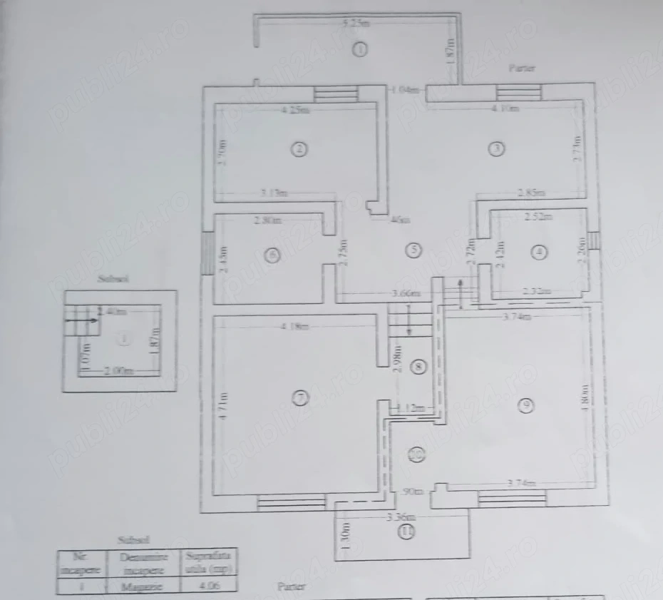 Vând apartament 3 camere, Str. Brandusa Nr. 35