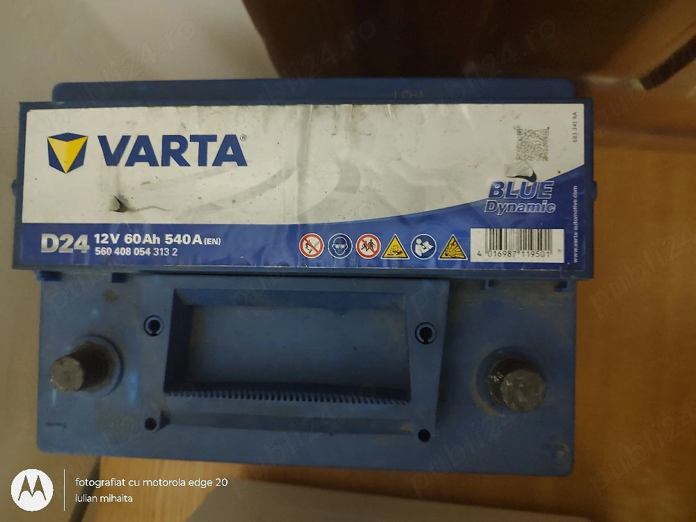 baterie varta 60ah 540 en d24