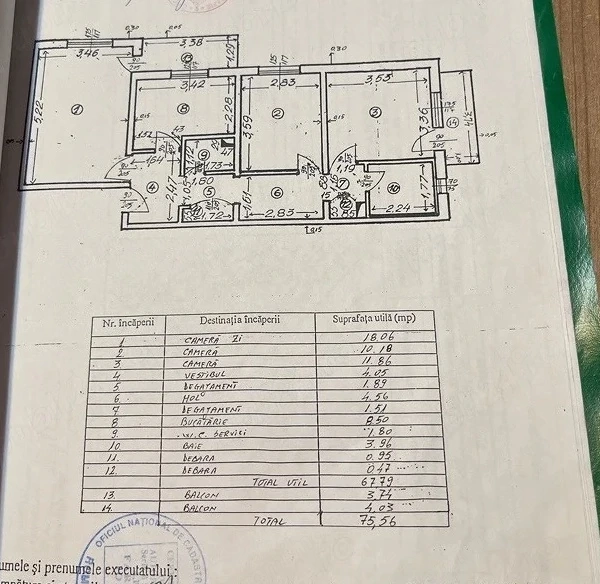 Rahoca-3 camere - 2 balcoane + 2 bai
