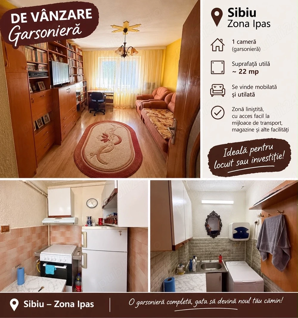 Garsoniera de vanzare - zona Compa