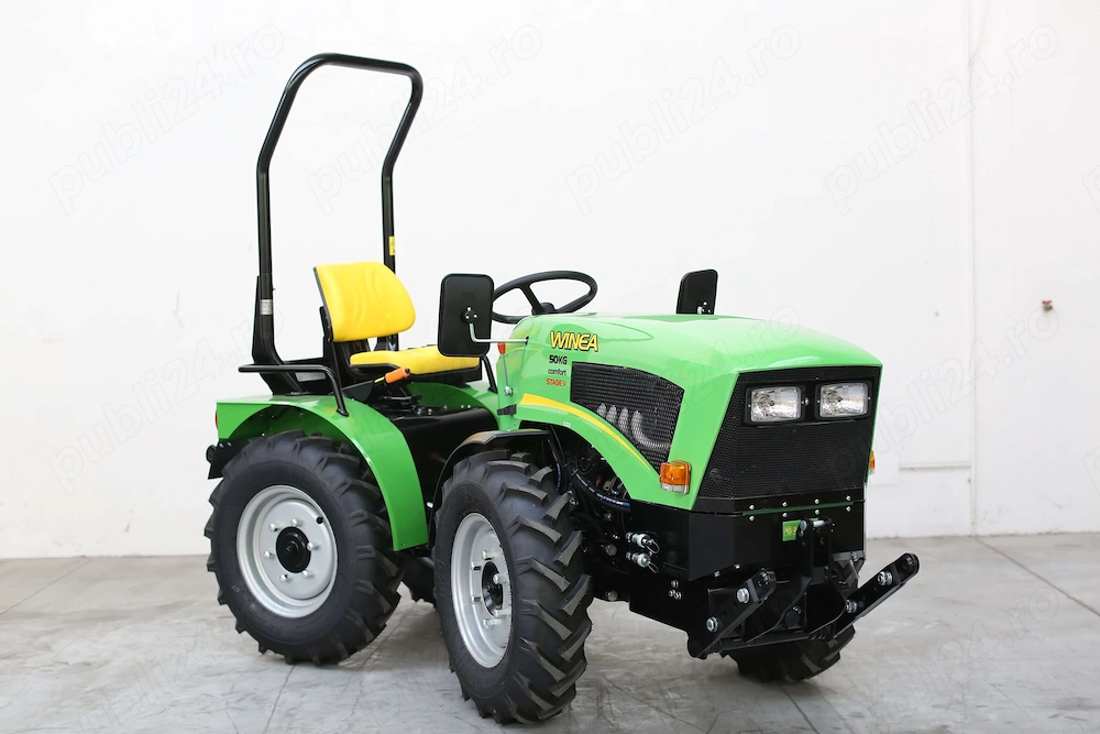 Tractor nou articulat cu roti egale pentru viticultura si pomicultura