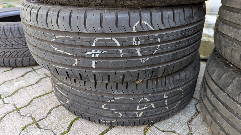 2 anvelope 195/55/16 Continental profil 8 mm