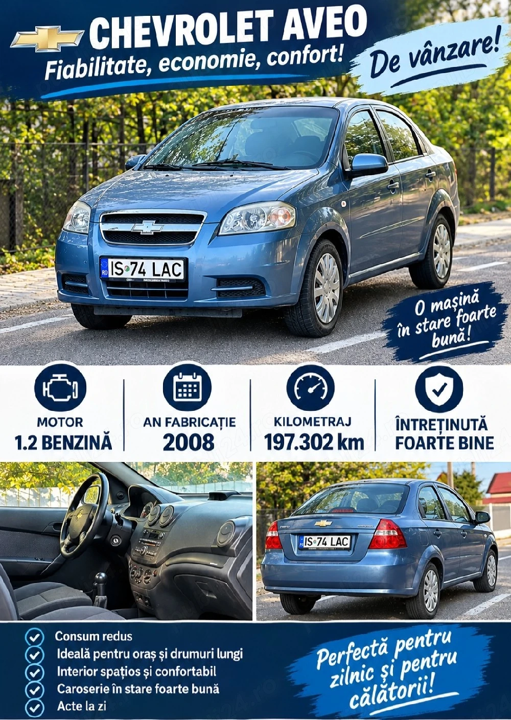 vând Chevrolet Aveo