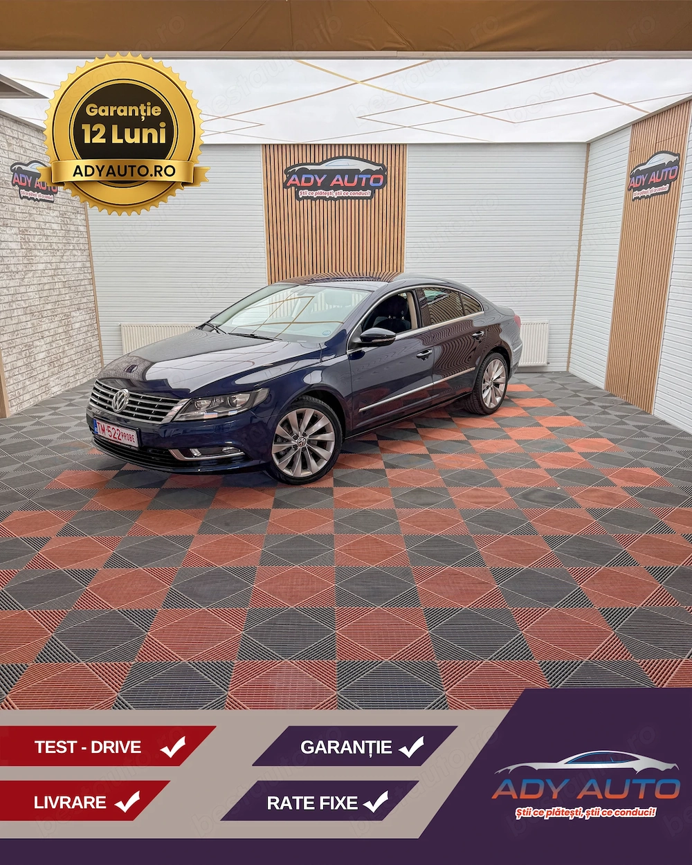 VW PASSAT CC. 2,0 TDI 140 Cp . 5 Locuri . Garantie 12 luni . Buy-Back . Livrare. RAR+ITP. 