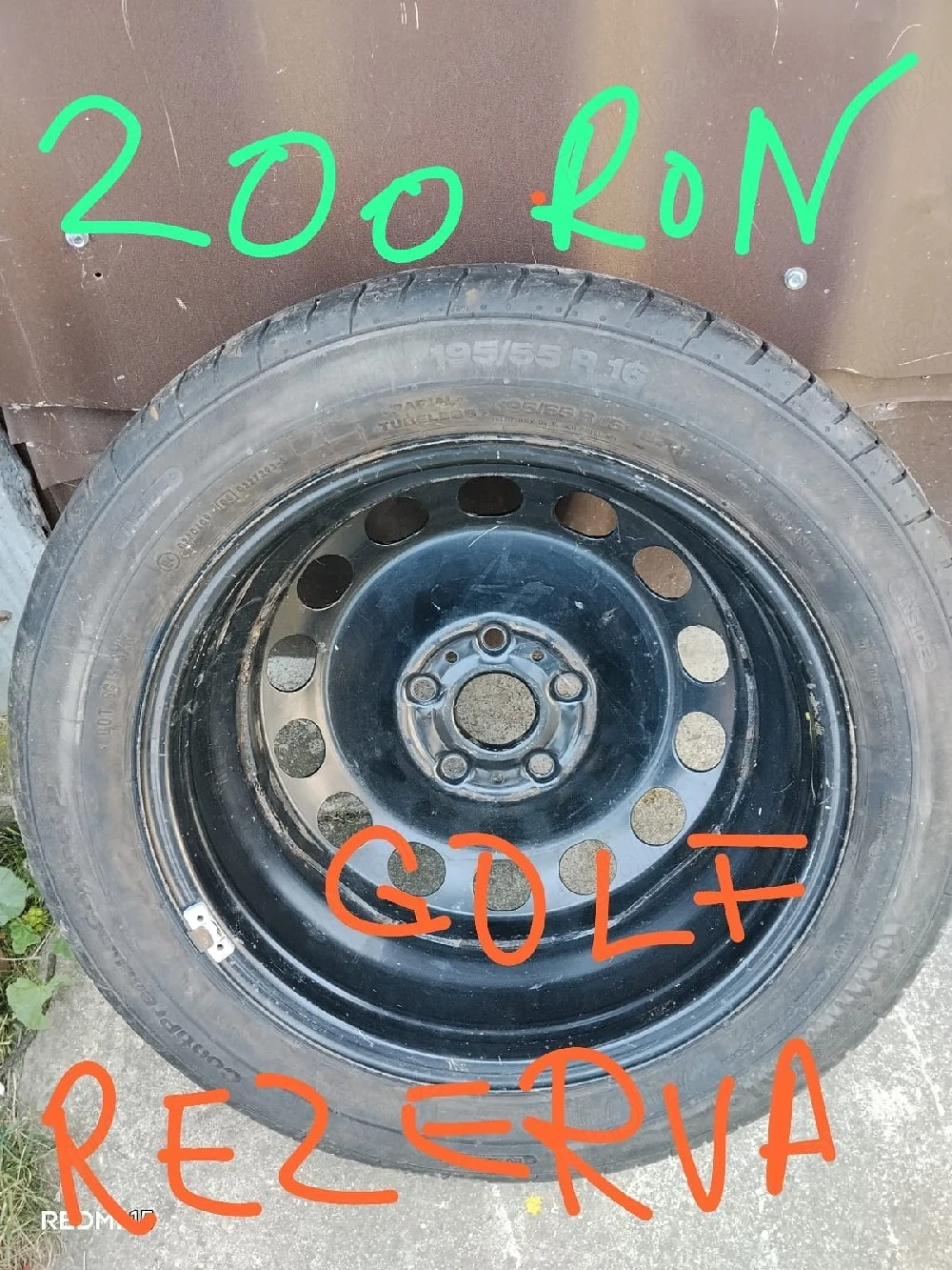 Roată de rezervă Golf v