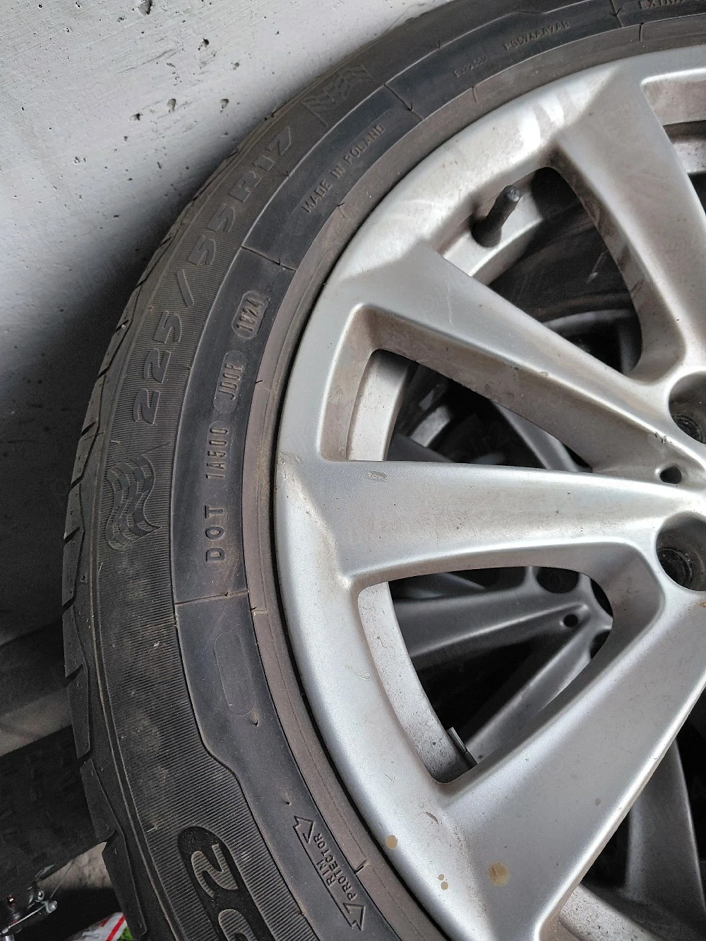 Roti complete jante aliaj R17 BMW F10 F11 cu anvelope DEBICA 225/55 R17 DOT 2024 