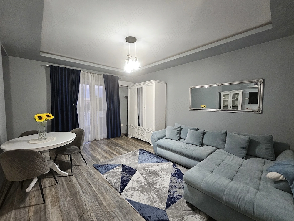 Apartament lux, 2 camere, etajul 1, terasă 12 mp, 2 locuri de parcare, Dumbrăvița, zona Fervenția