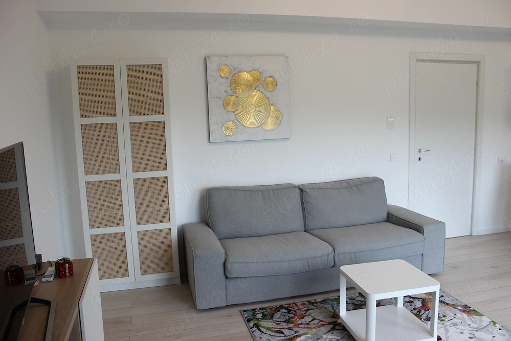 Inchiriez apartament 2 camere + loc de parcare subteran, imobil Forest On, Baneasa, sector 1