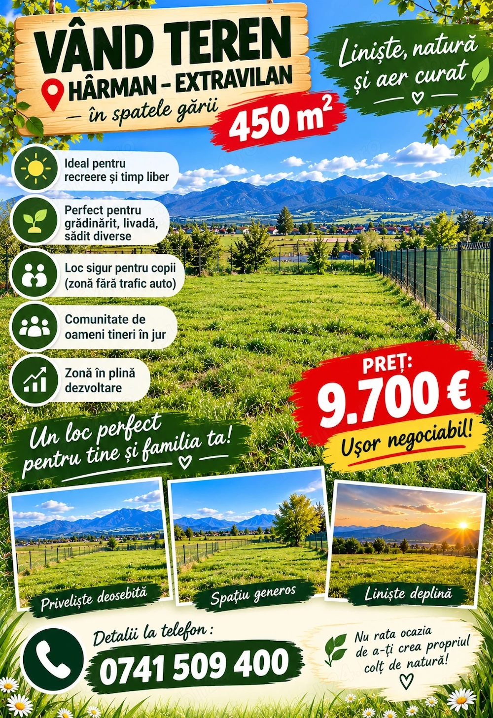 Teren de vânzare 