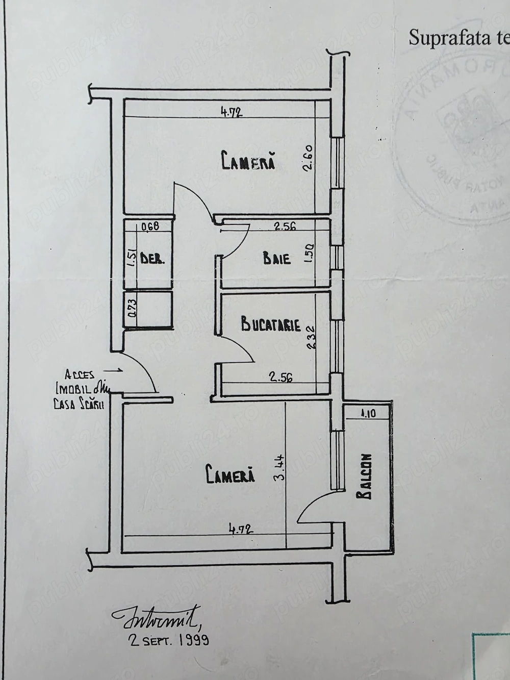 2 camere decomandat (51 mp), fix langa complex Abator.