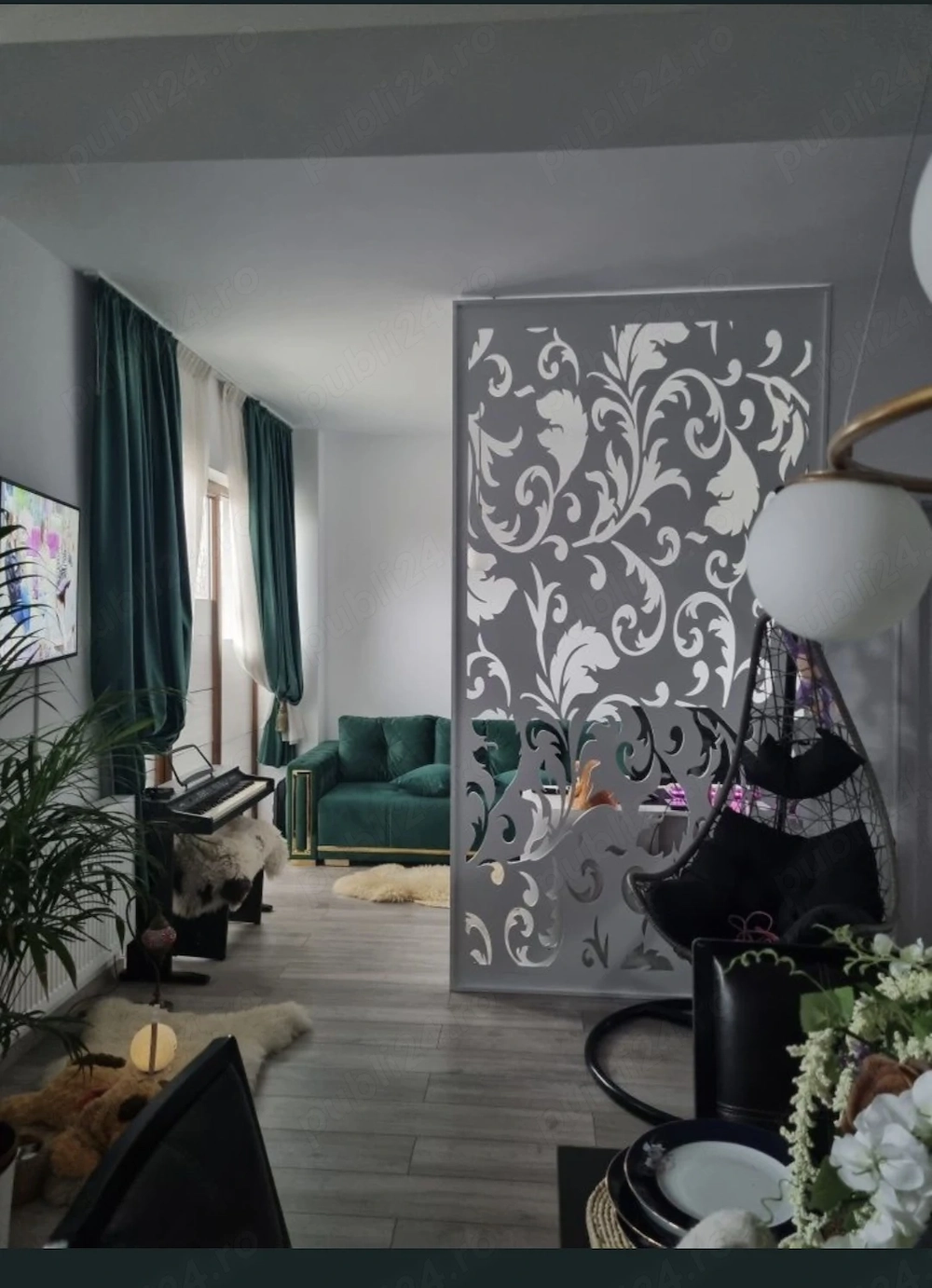 Garsoniera de lux,an construcție 2023,utilata,mobilata,40 mp,parter,curte de acces,parcare in curte