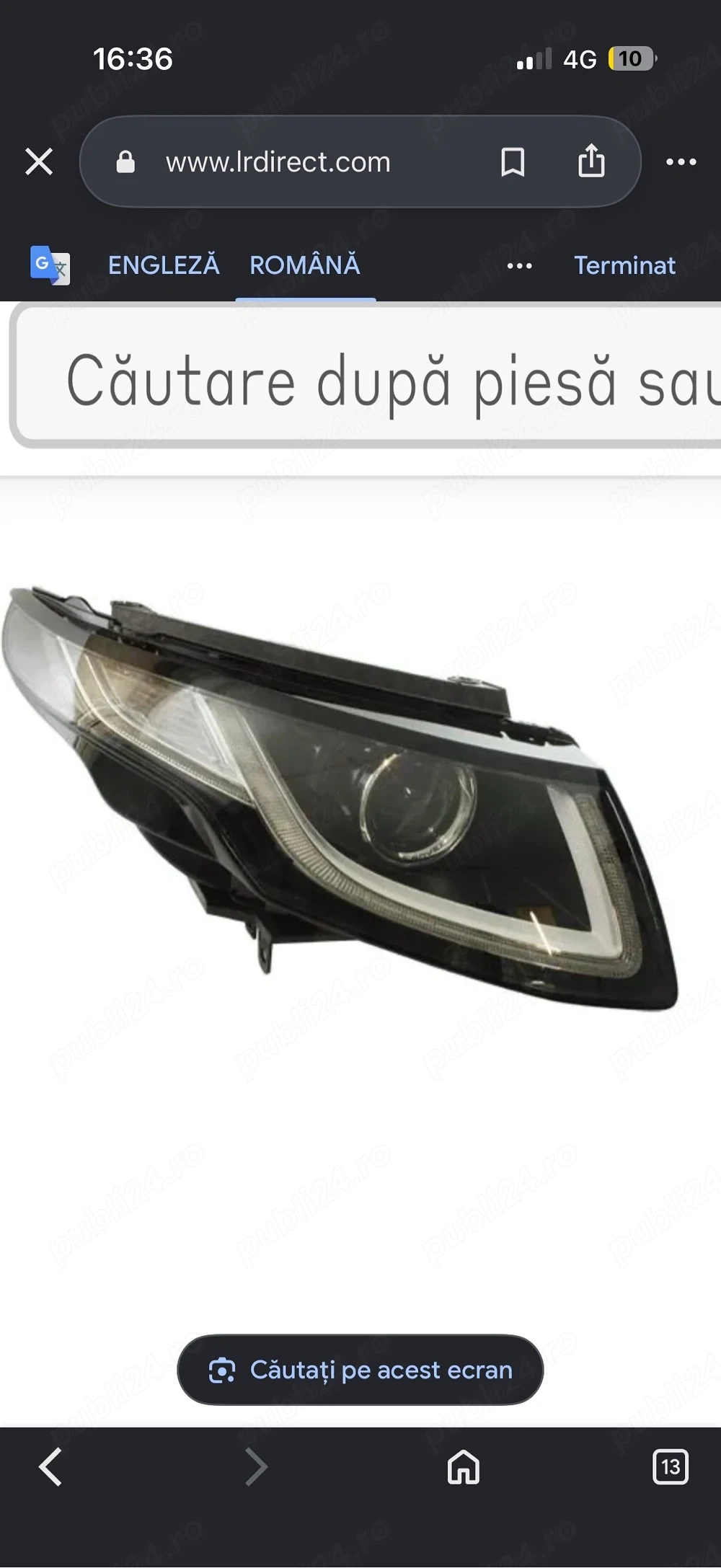 vand far Land Rover evoque 2012-18 si far Land Rover vogue 2013-17Super oferta,pret de nerefuzat 