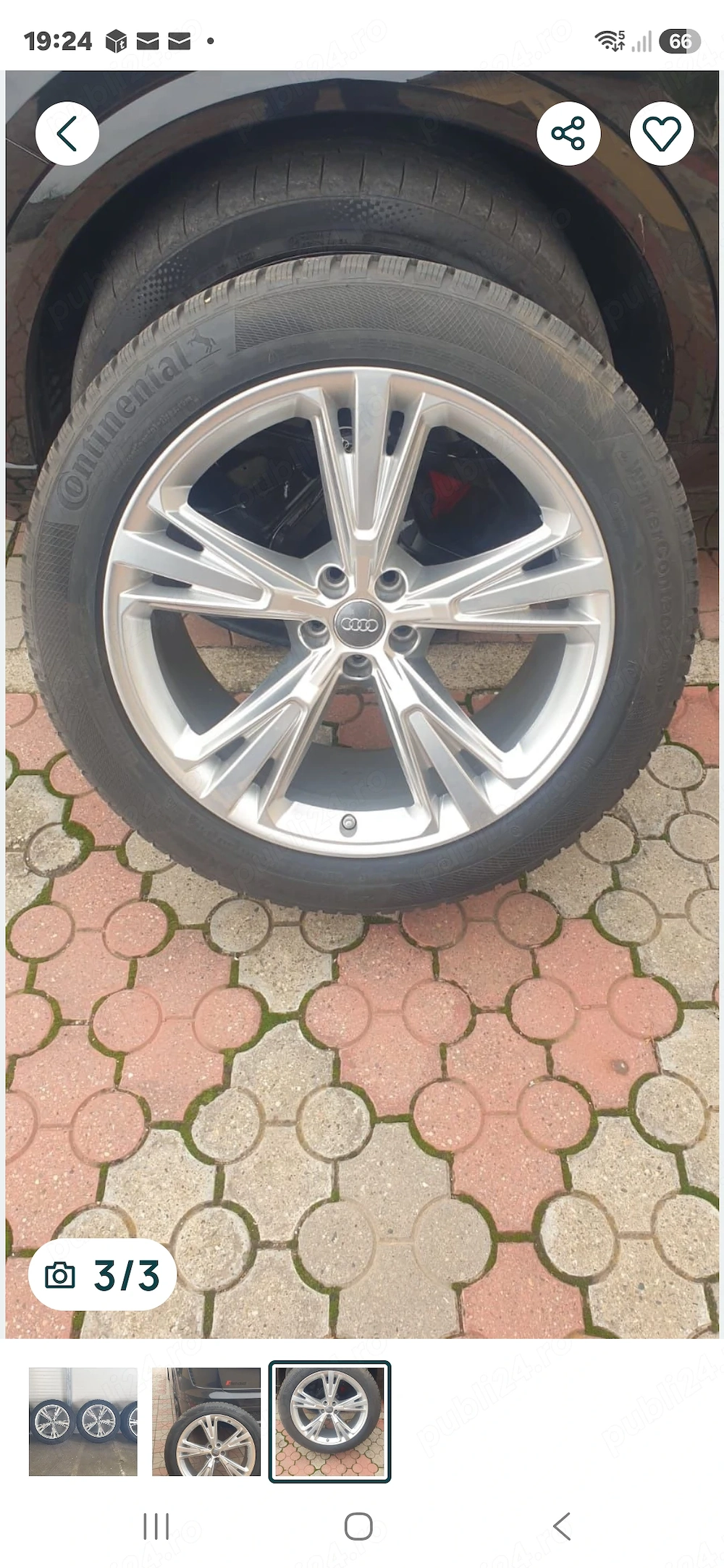 Vând roți de iarnă pentru AUDI RSQ8
