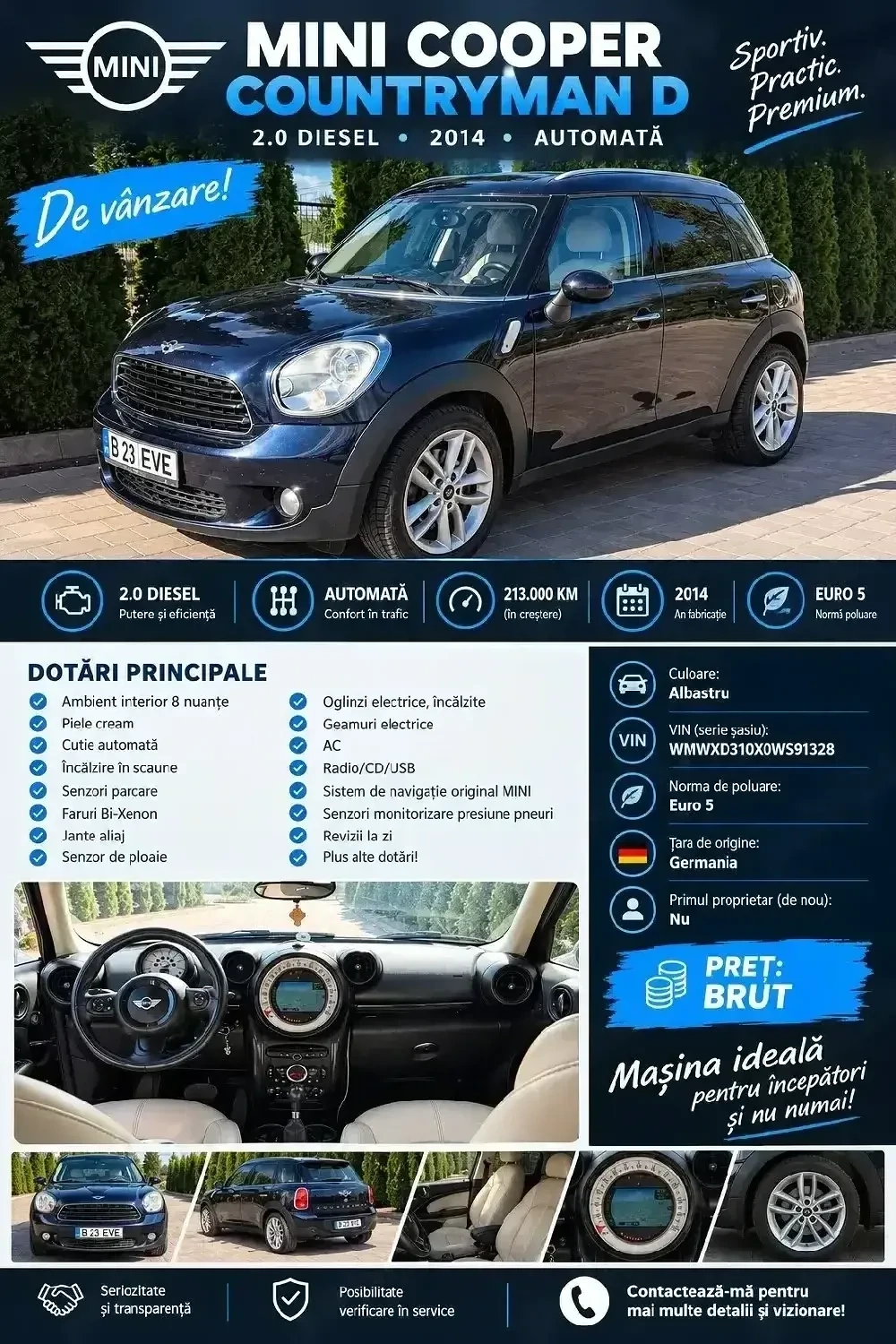 Vand Mini Cooper Countryman Automata 