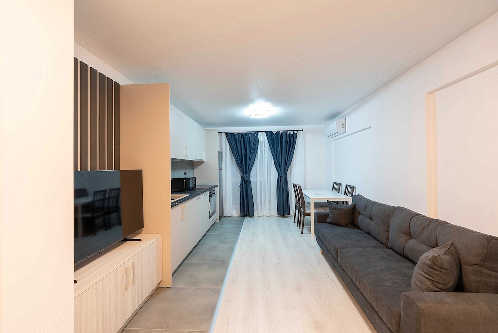 Inchiriez apartament de 2 camere la metrou Piata Sudului, complet utilat si mobilat