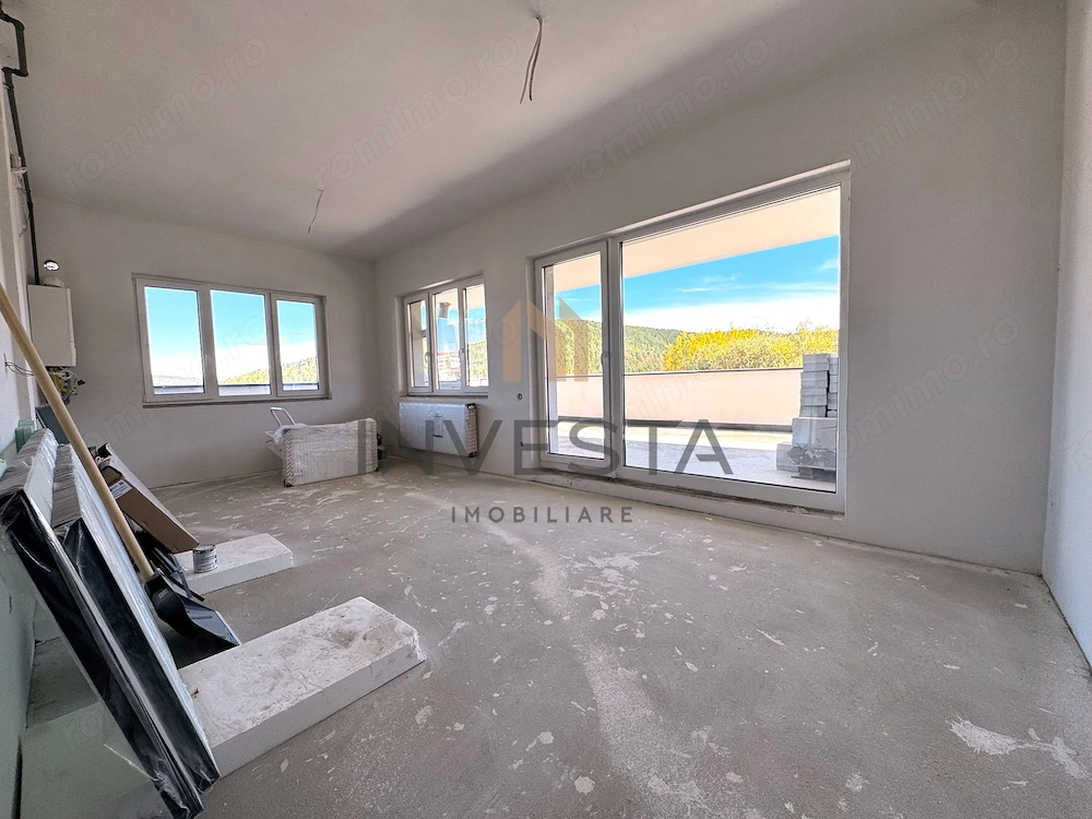 Apartament 3 camere si terasa de 84 mp cu vedere spre padure, Floresti