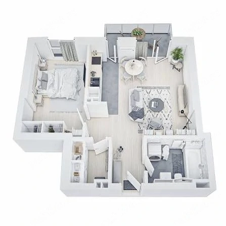 Vând apartament cu 2 camere în Vivalia. 