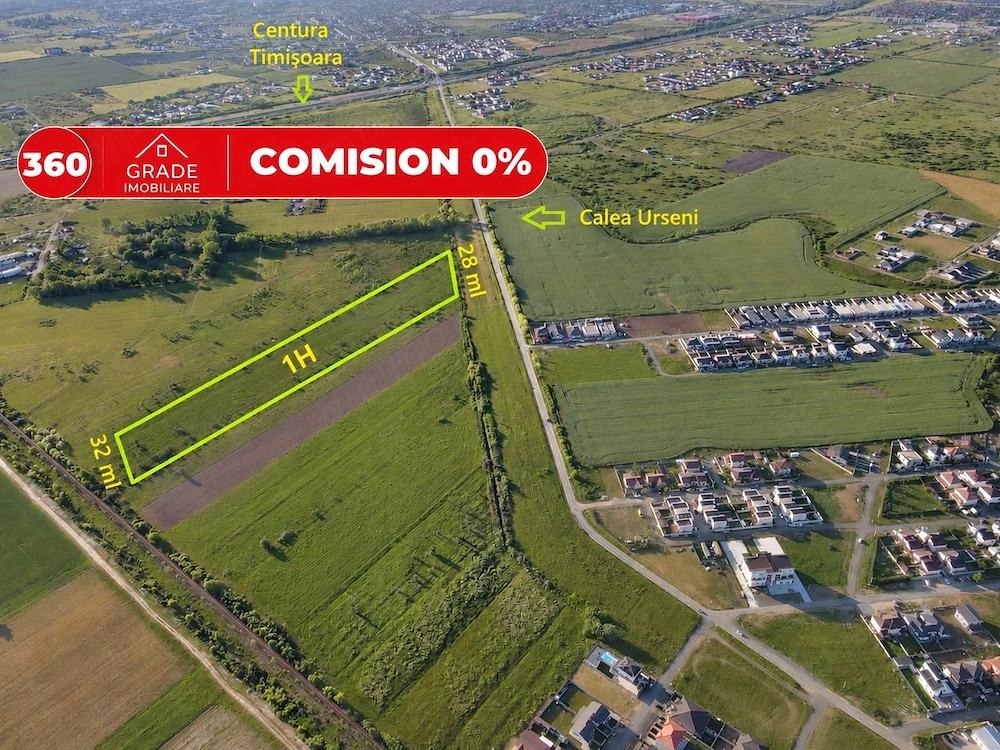 Teren dezvoltare imobiliară – Calea Urseni – 10.000 mp – Comision 0