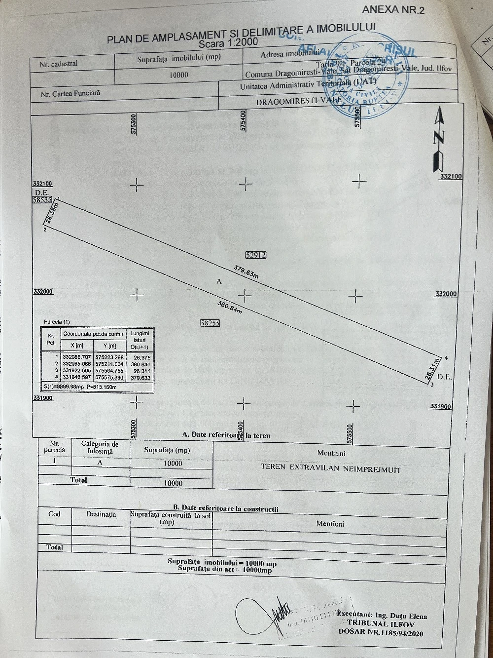 Teren de vanzare in Dragomiresti-Vale, Ilfov 10.000 m , - Dragomiresti-Vale
