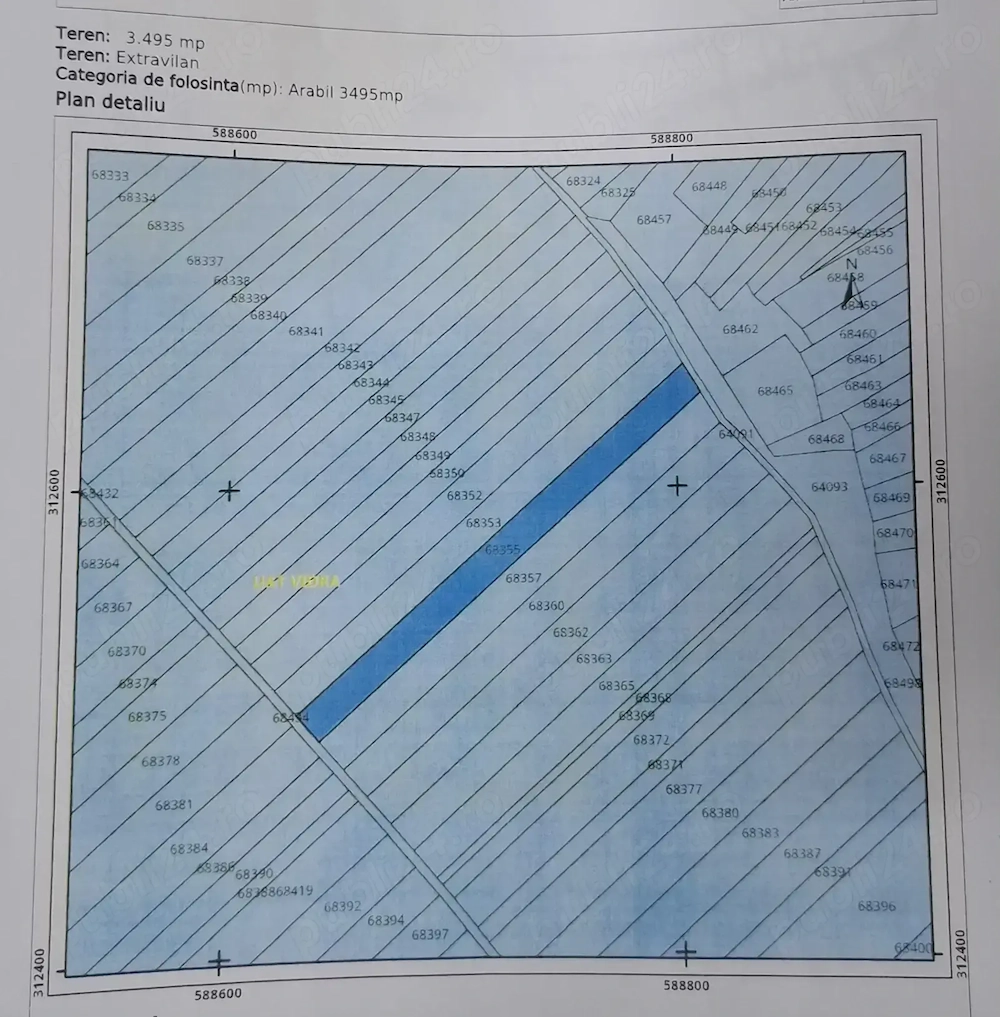 Vand teren agricol 3495mp - Sintesti, Vidra, Jud.Ilfov - 17000 euro negociabil
