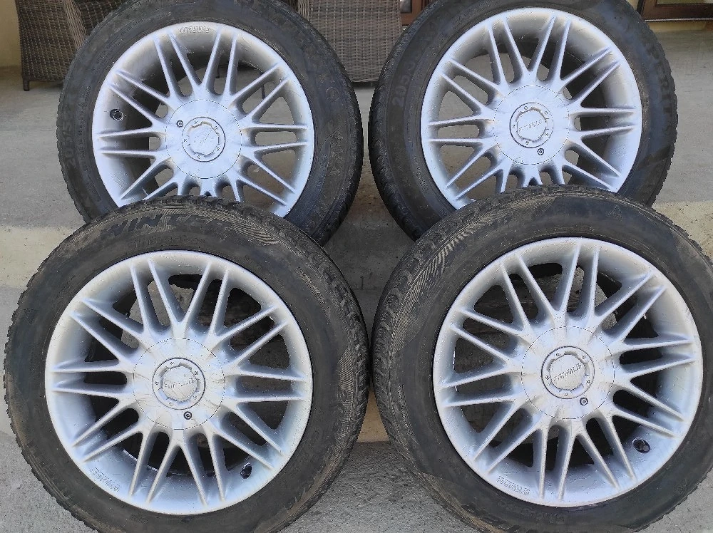 Jante aluminiu R16 Golf 4 cauciucuri iarna 205/55/16